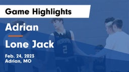 Adrian  vs Lone Jack  Game Highlights - Feb. 24, 2023