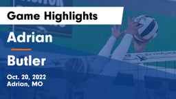 Adrian  vs Butler  Game Highlights - Oct. 20, 2022