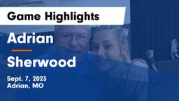 Adrian  vs Sherwood  Game Highlights - Sept. 7, 2023