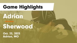 Adrian  vs Sherwood  Game Highlights - Oct. 23, 2023