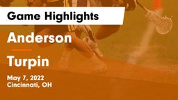Anderson  vs Turpin  Game Highlights - May 7, 2022