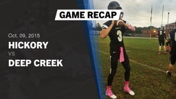 Recap: Hickory  vs. Deep Creek 2015