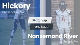 Matchup: Hickory  vs. Nansemond River  2017