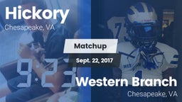 Matchup: Hickory  vs. Western Branch  2017