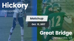 Matchup: Hickory  vs. Great Bridge  2017