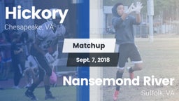 Matchup: Hickory  vs. Nansemond River  2018