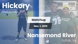 Matchup: Hickory  vs. Nansemond River  2019