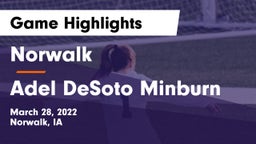 Norwalk  vs Adel DeSoto Minburn Game Highlights - March 28, 2022