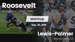 Matchup: Roosevelt High vs. Lewis-Palmer  2016
