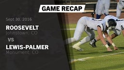 Recap: Roosevelt  vs. Lewis-Palmer  2016