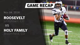 Recap: Roosevelt  vs. Holy Family  2016