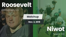 Matchup: Roosevelt High vs. Niwot  2018