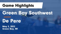Green Bay Southwest  vs De Pere  Game Highlights - May 3, 2022