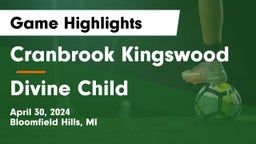 Cranbrook Kingswood  vs Divine Child  Game Highlights - April 30, 2024