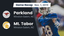 Recap: Parkland  vs. Mt. Tabor  2019