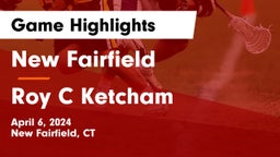 New Fairfield  vs Roy C Ketcham Game Highlights - April 6, 2024