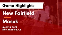 New Fairfield  vs Masuk  Game Highlights - April 20, 2024