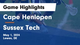 Cape Henlopen  vs Sussex Tech  Game Highlights - May 1, 2024