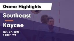 Southeast  vs Kaycee Game Highlights - Oct. 27, 2023