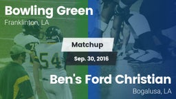 Matchup: Bowling Green vs. Ben's Ford Christian  2016