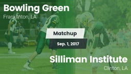 Matchup: Bowling Green vs. Silliman Institute  2017