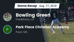Recap: Bowling Green  vs. Park Place Christian Academy  2018