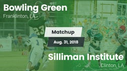 Matchup: Bowling Green vs. Silliman Institute  2018