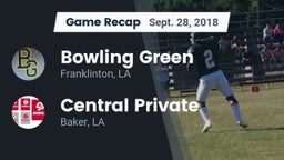 Recap: Bowling Green  vs. Central Private  2018