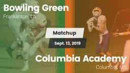 Matchup: Bowling Green vs. Columbia Academy  2019