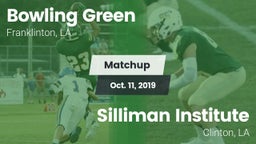 Matchup: Bowling Green vs. Silliman Institute  2019