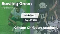 Matchup: Bowling Green vs. Clinton Christian Academy  2020