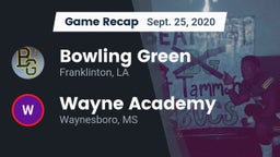 Recap: Bowling Green  vs. Wayne Academy  2020