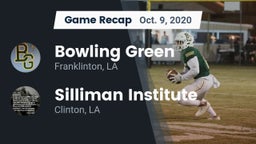 Recap: Bowling Green  vs. Silliman Institute  2020