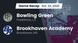 Recap: Bowling Green  vs. Brookhaven Academy  2020