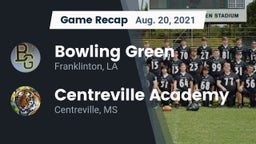 Recap: Bowling Green  vs. Centreville Academy  2021