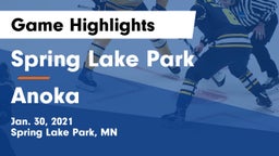 Spring Lake Park  vs Anoka Game Highlights - Jan. 30, 2021