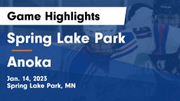 Spring Lake Park  vs Anoka  Game Highlights - Jan. 14, 2023