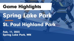 Spring Lake Park  vs St. Paul Highland Park  Game Highlights - Feb. 11, 2023