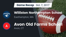 Recap: Williston Northampton School vs. Avon Old Farms School 2017