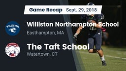 Recap: Williston Northampton School vs. The Taft School 2018