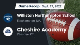 Recap: Williston Northampton School vs. Cheshire Academy  2022