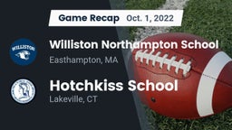 Recap: Williston Northampton School vs. Hotchkiss School 2022