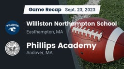 Recap: Williston Northampton School vs. Phillips Academy 2023