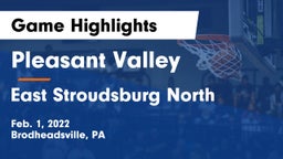 Pleasant Valley  vs East Stroudsburg North  Game Highlights - Feb. 1, 2022