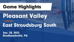 Pleasant Valley  vs East Stroudsburg  South Game Highlights - Jan. 28, 2022