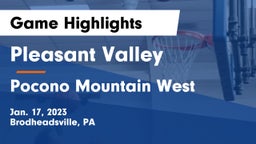 Pleasant Valley  vs Pocono Mountain West  Game Highlights - Jan. 17, 2023