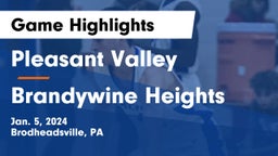 Pleasant Valley  vs Brandywine Heights  Game Highlights - Jan. 5, 2024
