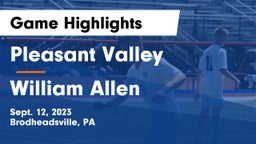 Pleasant Valley  vs William Allen  Game Highlights - Sept. 12, 2023