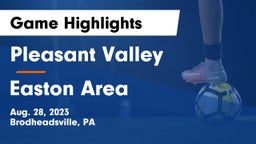 Pleasant Valley  vs Easton Area  Game Highlights - Aug. 28, 2023
