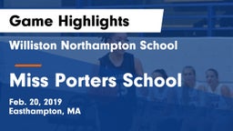 Williston Northampton School vs Miss Porters School Game Highlights - Feb. 20, 2019